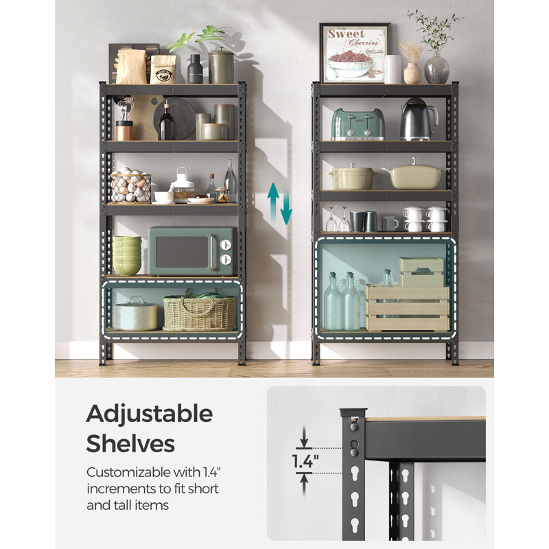 75cm W Steel Shelving Unit, Natural