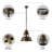 Pendelton 1 - Light Brown Bell Pendant