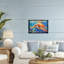 Tortue de mer brune avec cadre flottant sous la surface, design par LSR Design Studio-1317135529-1317135530