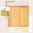 Pinewood Kitchen Pantry Storage Cabinet