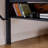 Metal Loft Bed With Rectangular Desk, Led Loft Bed Frame Double Bed With Storage Shelves, Safety Guard And Ladder-1991560116-1995445657