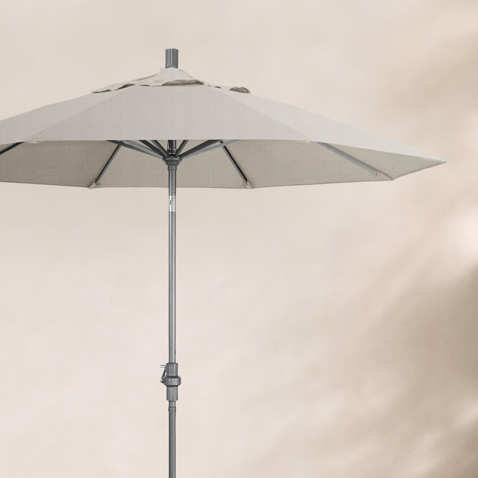 Romany 9' Umbrella, Woven Granite Performance