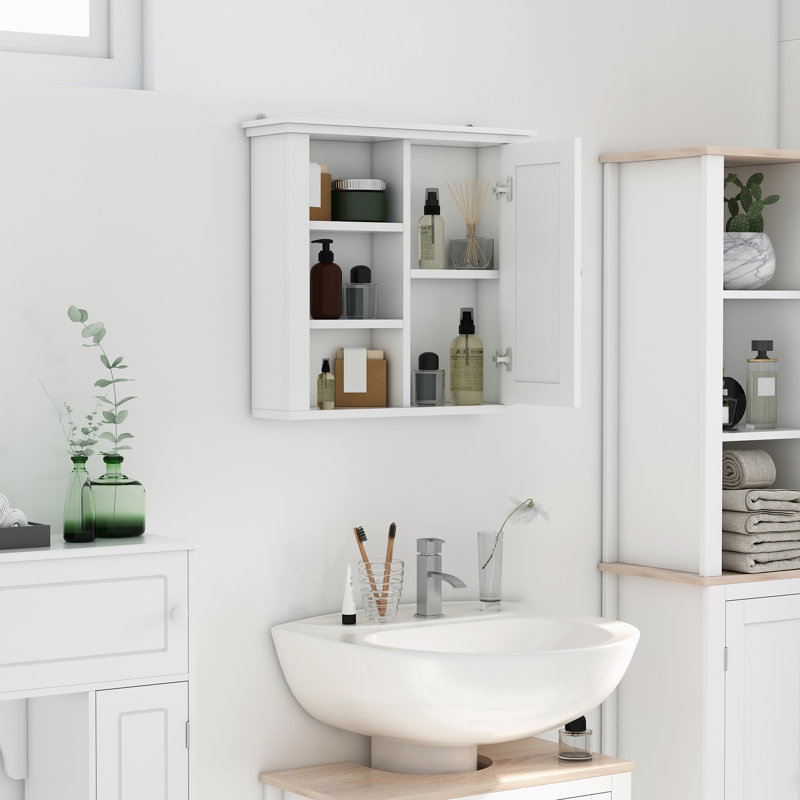 Armoire de salle de bain murale Januszka, Blanc