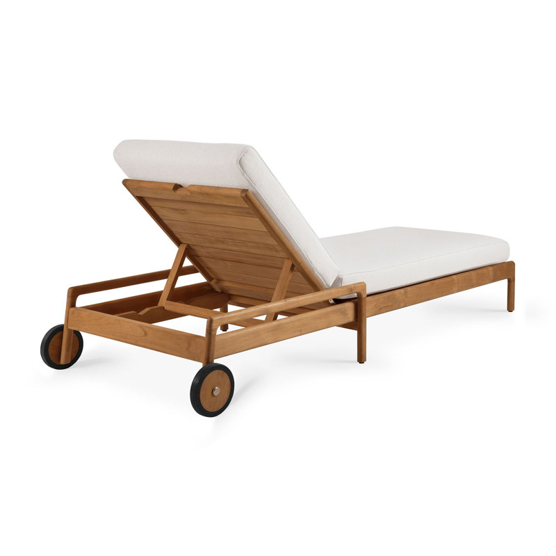 Jack Outdoor Chaise Lounge Cushion, Off White