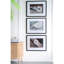 Décoration murale en corde Elvina 30 po x 24 po avec cadre noir, 3 pièces pour la maison, le salon, la chambre à coucher, le bureau, blanc et noir, zone de décoration en plastique synchronisée, suspension pour salle à manger