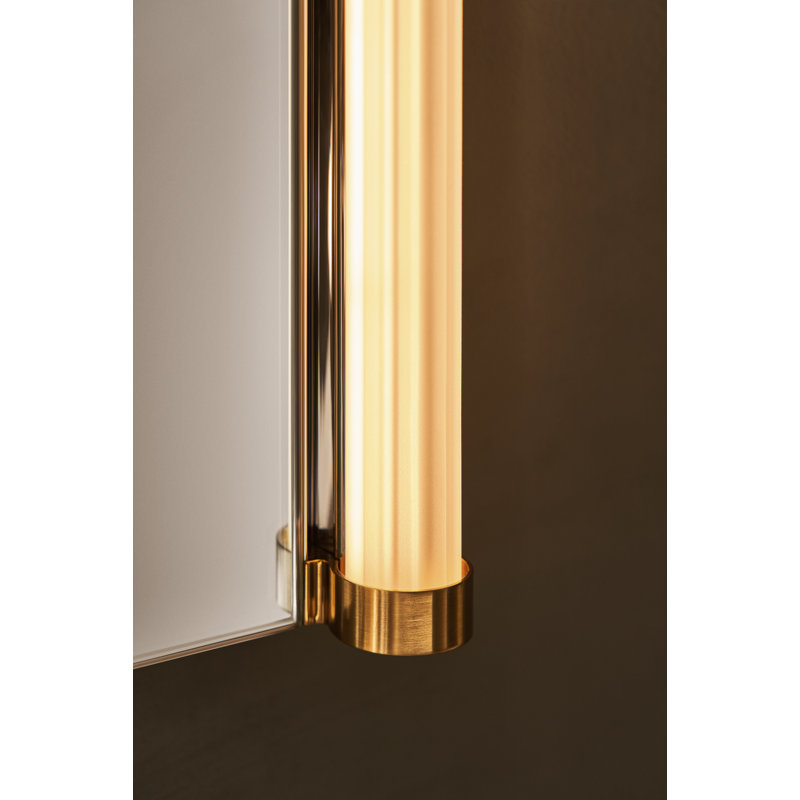 Éclairage pour meuble-lavabo à DEL 40 po Tenor, Laiton, Rond