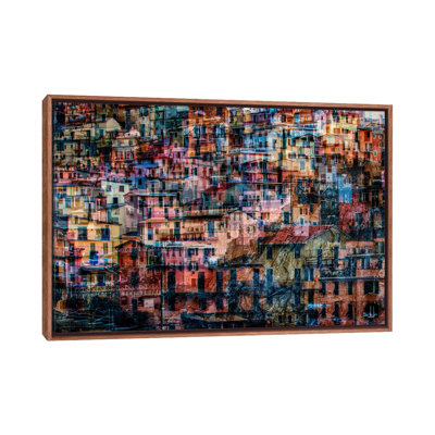 Manarola 1 by Massimo Della Latta - Floater Frame Print on Canvas