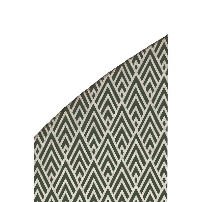 Tapis d'extérieur antidérapant à chevrons, Rond 5 pi