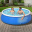 Piscine gonflable 6 pi x 20 po Scendor, piscine gonflable ronde de 183 cm pour la cour arrière, jardin