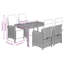 4 - Person Patio Dining Set with Rectangular Table , Cushions Included