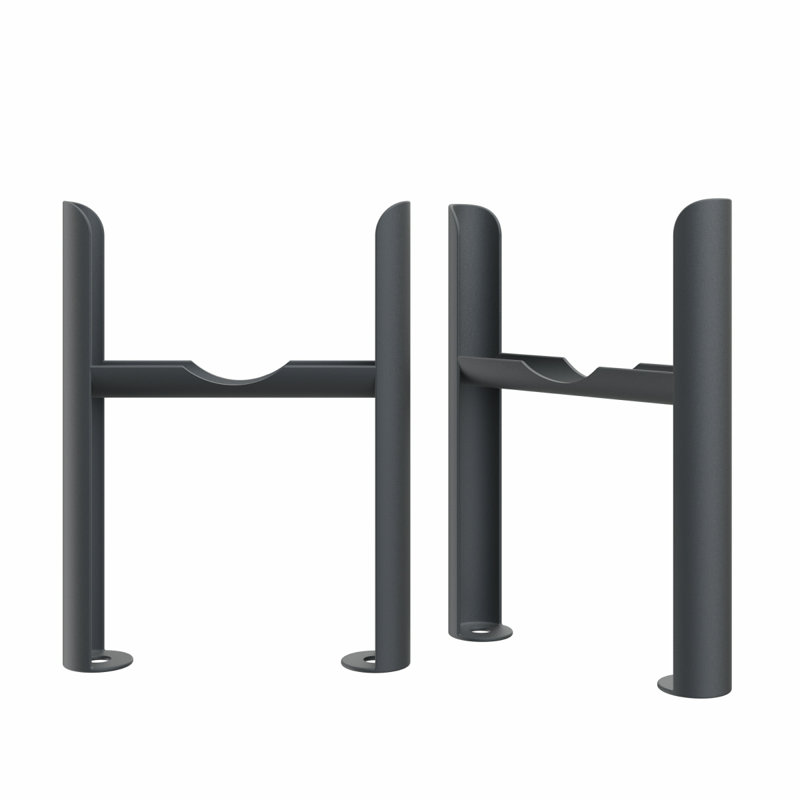 Floor Mounting legs for Traditional 4 Column Cast Iron Radiator Support Feet, Anthracite