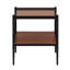 Ensemble de tables basses et tables de bout modernes en verre trempé, couche de panneau de fibres à densité moyenne durable pour le rangement, design élégant pour le salon