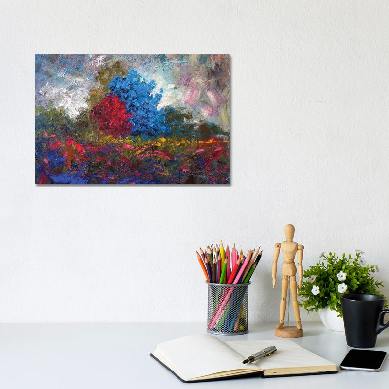 Landscape II by Joseph Marshal Foster - Wrapped Canvas Painting, 20.32 cm H x 30.48 cm W
