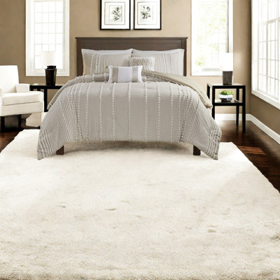 Ensembles de literie en coton de qualité supérieure, chenille taupe douce, confort douillet
