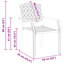 Chaise de jardin vidaXL 2 pièces anthracite 22,05 x 25,59 x 35,04 po
