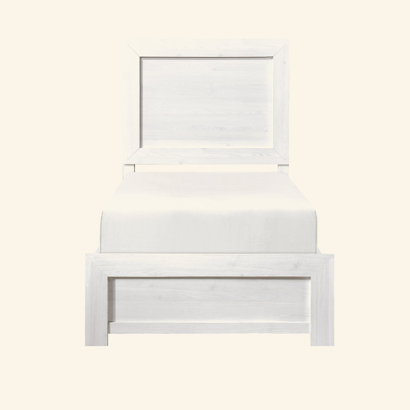 Mobilier de chambre à coucher 1Pc, Lit simple, Blanc