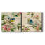 Birds and Blossoms I - 2 pièces, reproduction d'art sur toile tendue-2036987052