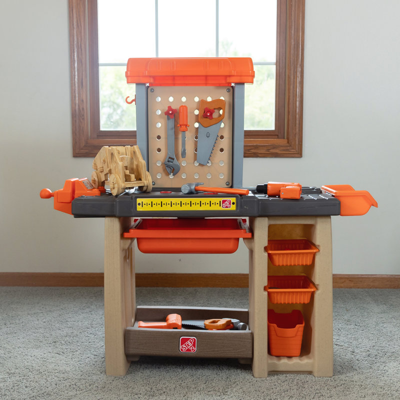 Step2 Handyman Workbench Indoor Plastic Toddler Tool Play Set