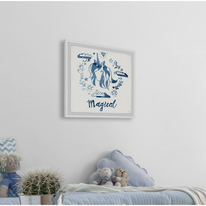 Raziel 'Magical Unicorn' Framed Print, 12" H x 12" W x 1.5" D