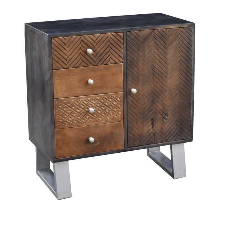 Solid Wood Accent Cabinet