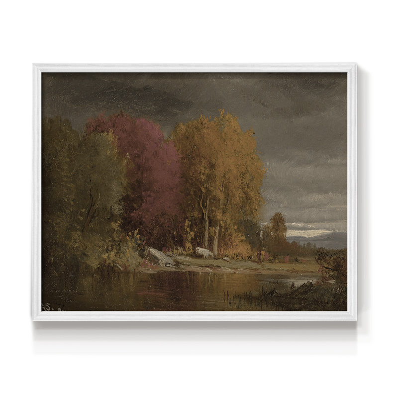 Paysages rétro-DCXVI-impression encadrée - réaménageable, H 8 po x l 10 po, Blanc