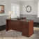 Raker Reversible L-Shape Computer Desk with Drawers