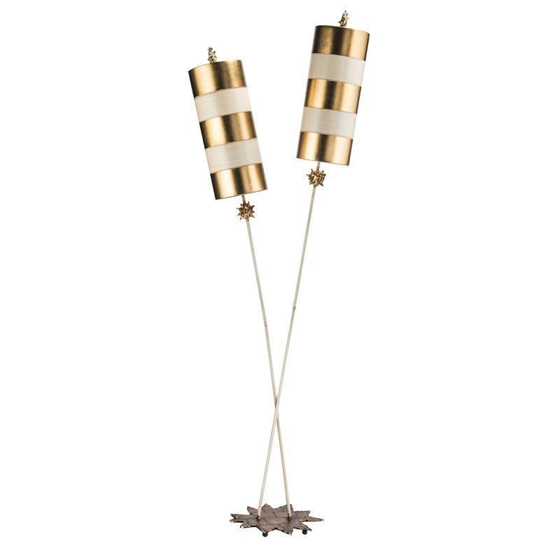 Thorson 199cm Traditional Floor Lamp, Bold / Taupe