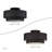 Bainbridge 3 Light Black Large Semi-flush