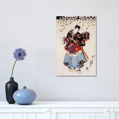 Samurai With Two Swords - Wrapped Canvas Painting