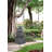 19.7X19.7X41.7" Cement 4 Tier Block Water Fountain Outdoor