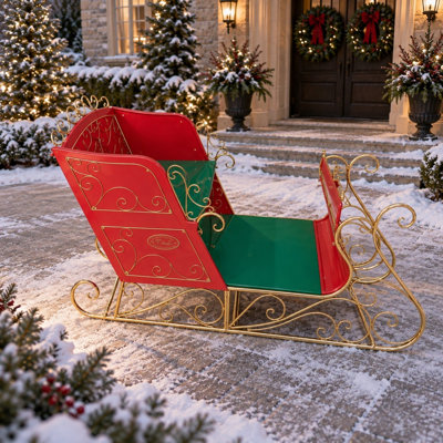 Small Iron Victorian-Style Christmas Sleigh "Charlie"