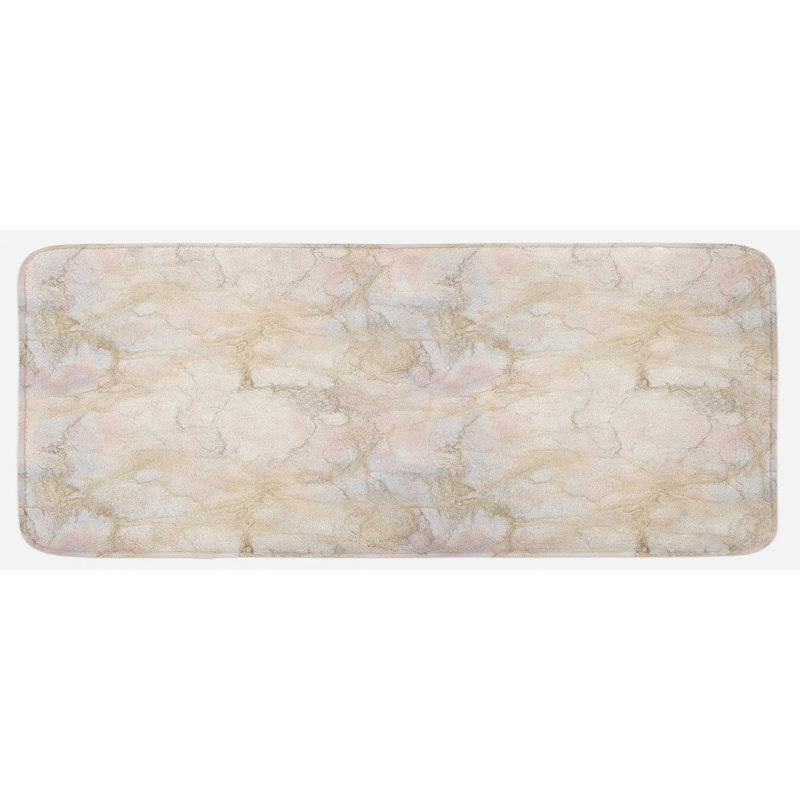 Rustic Solid Color Synthetic Kitchen Mat