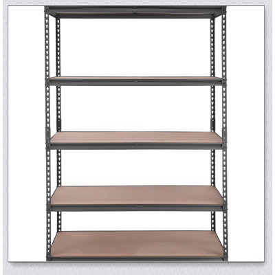 Étagère de rangement robuste robuste à 5 niveaux, capacité de 2000 lb, parfaite pour organiser les garages, les cuisines et les sous-sols