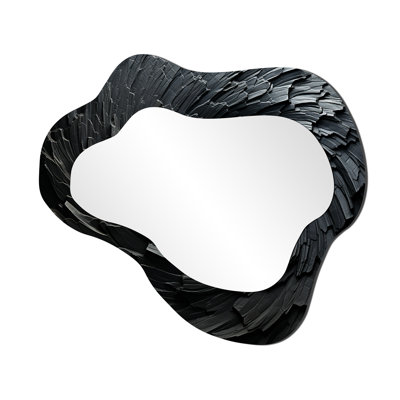 Noir spiral spiral sprial - miroir mural abstrait spirales nuage