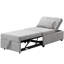 Gris pliant - multifonctionnel pour tous les emplacements. Peu encombrant, assemblage facile. Servez-vous comme table à thé, méridienne, lit simple. Ergonomique et stable. Velours fin. Limite de poids de 264 lb. 40,67 po x 26,65 po
