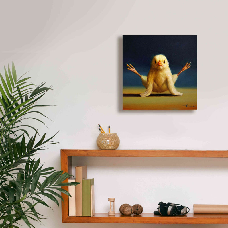 «Yoga Chick Firefly» par Lucia Heffernan, reproduction sur toile tendue, H 12 po x l 12 po x P 0,75 po