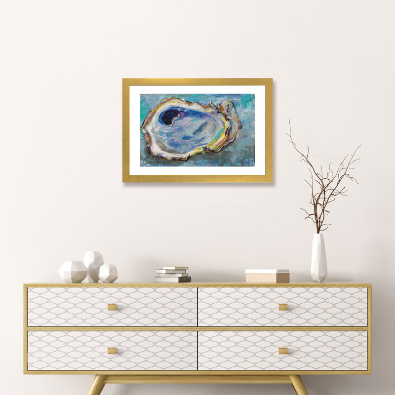 «Oyster Two» par Jeanette Vertentes, reproduction d'art sur toile tendue, H 26 po x l 40 po x P 1,5 po, Impression encadrée