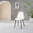 Morral Luxury Diamond Quilt Stitched Faux Leather Upholstered Tapered Metal Leg Dining Chairs-963833043-963833133
