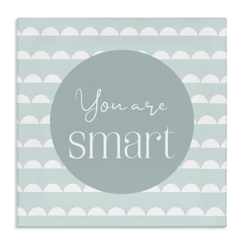 «You Are Smart Affirmation Canvas», conception par Christine Simpson Art, H 24 po x l 24 po