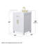 Beckett 24" Freestanding Single Bathroom Vanity with Quartz Top-409446824-409446871-409446868