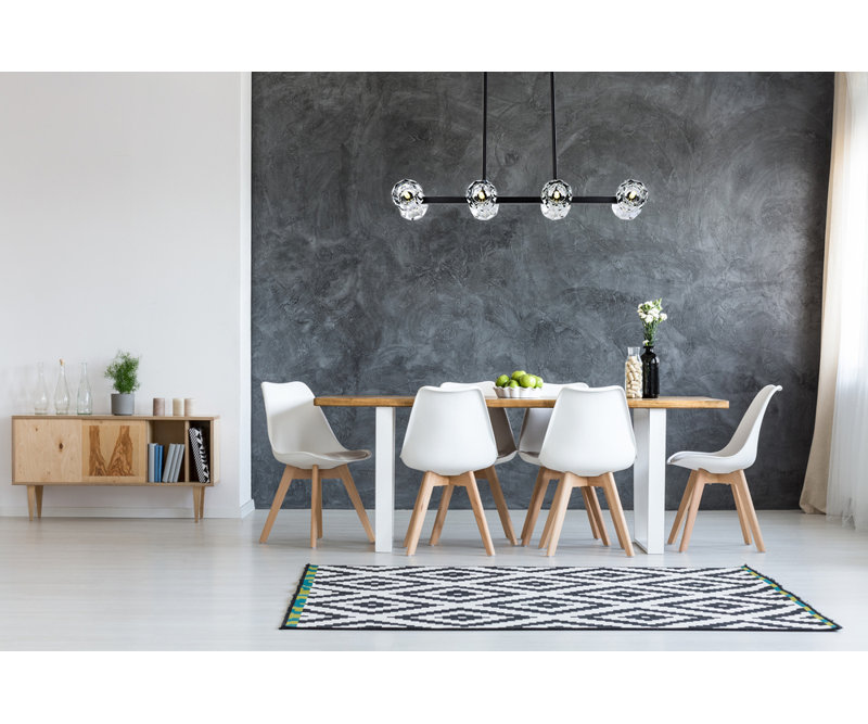 Bolivar 8 - Light Kitchen Island Pendant, Black