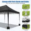 Auvent 10 x 30 avec 8 parois latérales, auvent robuste Wave Eave -109708378