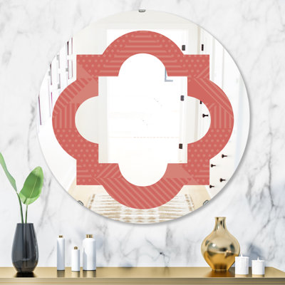 Miroir mural quadrilobe éclectique