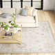 Elverta Medallion Machine Washable Runner Rug for Living Room Bedroom Dining Room Entryway Hallway Kitchen, Beige/Ivory
