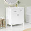 Meuble-lavabo de 30 pouces avec lavabo en céramique, armoire de salle de bain simple moderne avec 2 portes et une tablette, portes à fermeture douce-112367332-112367333