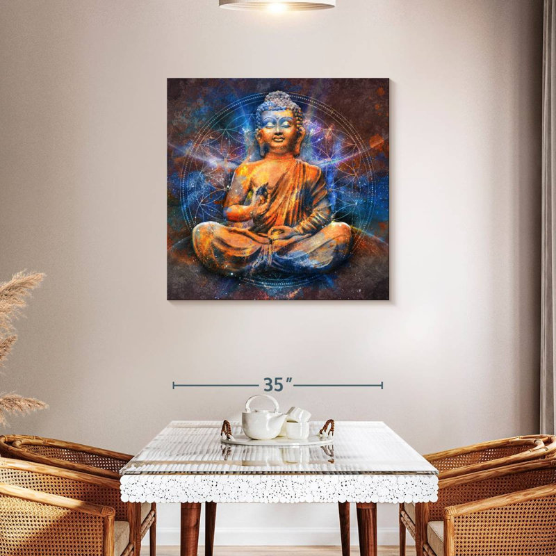 Javir Nirvana du Bouddha, H 36 po x l 36 po