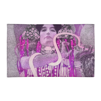 Tapis rose/gris hygeia