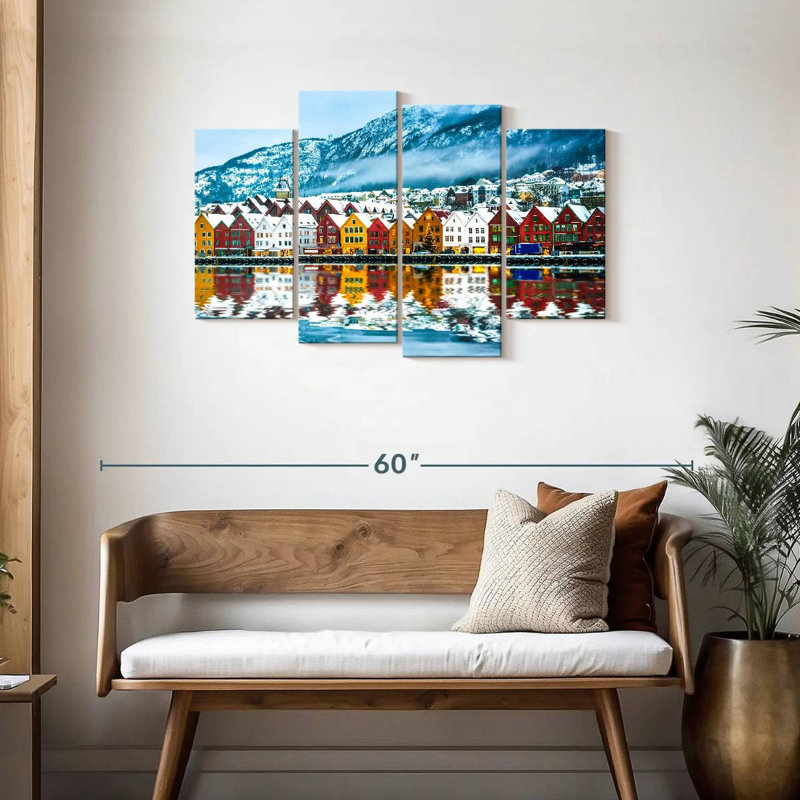 Gillard Bergen In Winter, 27" H x 43" W