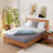 Covered 2" Memory Foam Mattress Topper with Adjustable Straps-564403746