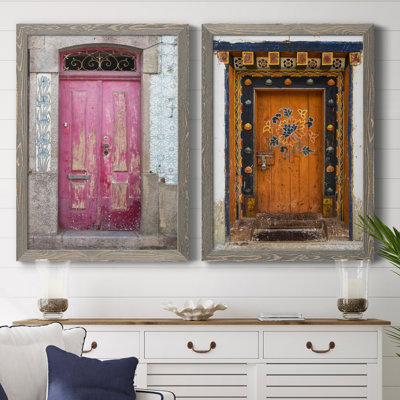 Porte portugaise - ensemble de 2 reproductions de photos